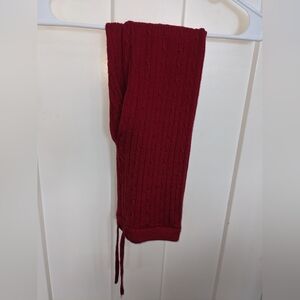 Well Dressed Wolf Red Knit, Sweater Leggings